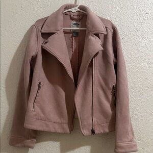 Old Navy Women's Mauve Leather Jacket